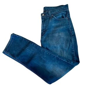 Levis 511 Jeans Mens 30x30 Dark Wash Blue Denim Skinny Leg Stretch‎